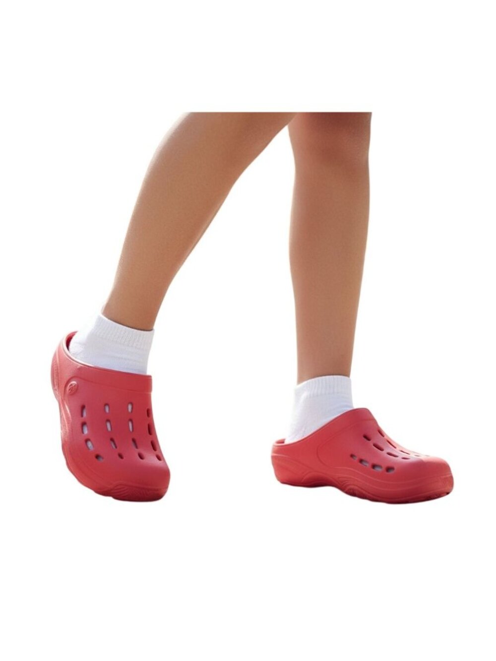 AND1 Bodega Clogs Red Womens 5 Youth 3 Slip On Lightweight Casual Shoes NWT